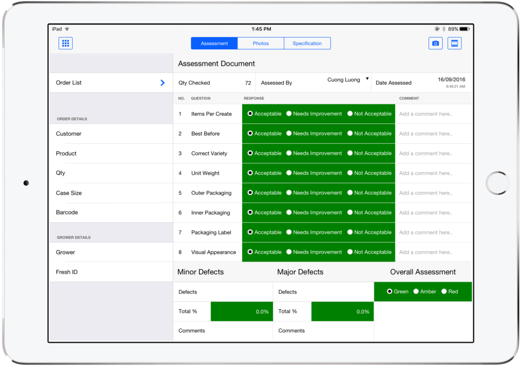 Simply Fruits Custom FileMaker Solution